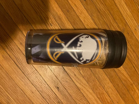 Buffalo Sabres NHL Hockey 16 Oz. Travel Tumbler Cover