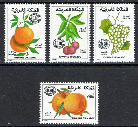 Morocco 1974 - "Fruits" - Complete  Set MNH Cover