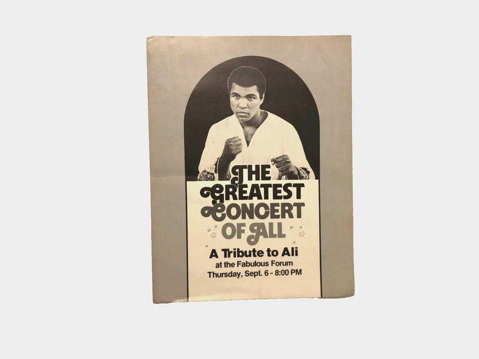 Muhammad Ali Tribute Greatest Concert Jerry H. Buss Lakers Vintage Program 1979 - Image 1 of 3