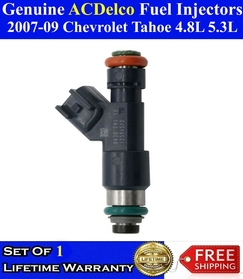 1x Inyector de combustible ACDelco FLEX genuino para Chevrolet Tahoe 2007-2009 4,8 L 5,3 L  Foto 1 de 1