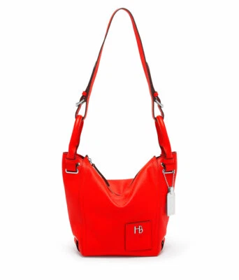 Bolso Cubo Hobo Convertible Henri Bendel Spruce Street Rojo Nuevo con Etiquetas Nuevo Foto 1 de 4