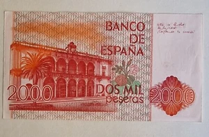 BILLETE 2000 PESETAS - 1980 SIN SERIE - CASÍ PLANCHA - Picture 1 of 2