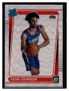2021-22 Panini Donruss Optic Silver Wave Prizm #192 Keon Johnson RC (Qty) - Picture 1 of 2