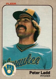1983 Fleer Baseball #37 - Pete Ladd - Milwaukee Brewers 83-780 - Picture 1 of 2