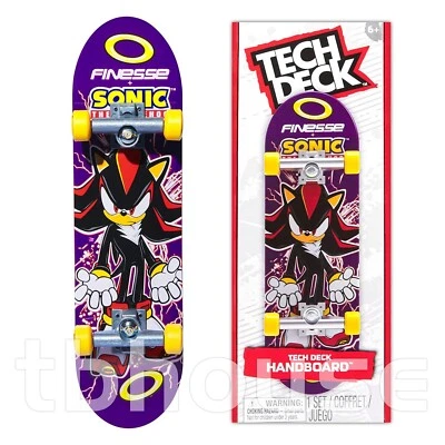 SHADOW x SONIC THE HEDGEHOG x FINESSE skateboard TECH DECK HANDBOARD spin master - Image 1 of 4