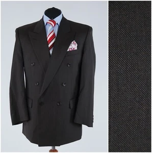 Mens Dark Brown Blazer 42R UK Size ATELIER TORINO Wool Sport Coat Jacket - Picture 1 of 15
