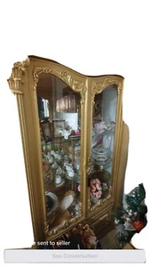 Ornate Gold French Display Cabinet - Picture 1 of 2