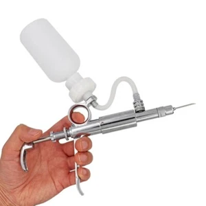 Siringa continua continua per bestiame 5 ml attrezzatura veterinaria con bottiglie - Foto 1 di 21