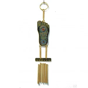 Feng Shui Buddha Foot 5-Rod Windchime - Photo 1 sur 1
