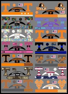 FULL SIZE Tennessee Volunteers Helmet Decals - 14 designs to choose from - Picture 1 of 16