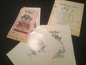 101 DALMATIANS 80'S RELEASE DEVELOPMENT ARTWORk PROOF TEST SHEET AD PAD B - Picture 1 of 12