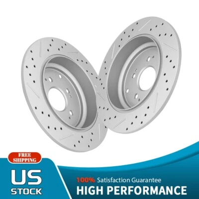 Juego de rotores de freno de disco traseros para Honda Odyssey Pilot Acura MDX ZDX 2011-2017 Foto 1 de 4