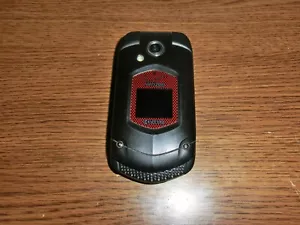 Kyocera Verizon DuraXV+ E4520 3G Flip Black Rugged Phone (Loose Hinge) WORKS - Picture 1 of 6