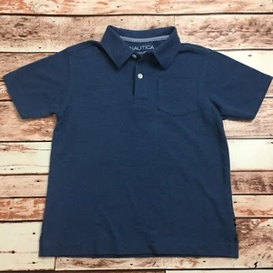 Nautica kurzärmeliges Poloshirt für Jungen blau. Größe Small. - Bild 1 von 6