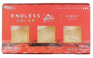 Glade Endless Color Duftöl Nachfüllpackungen - Fiery Rouge - 3 Nachfüllpackungen eingestellt - Bild 1 von 2