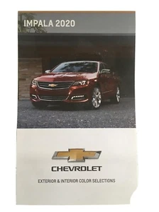 2020 CHEVROLET GM IMPALA DEALERSHIP EXTERIOR & INTERIOR COLOR PAINT CHART NEW - Bild 1 von 6