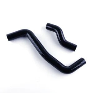 SILICONE RADIATOR HOSE PIPE KIT FOR TOYOTA COROLLA LEVIN AE101 4A-GE 95-00 BLACK - Picture 1 of 10