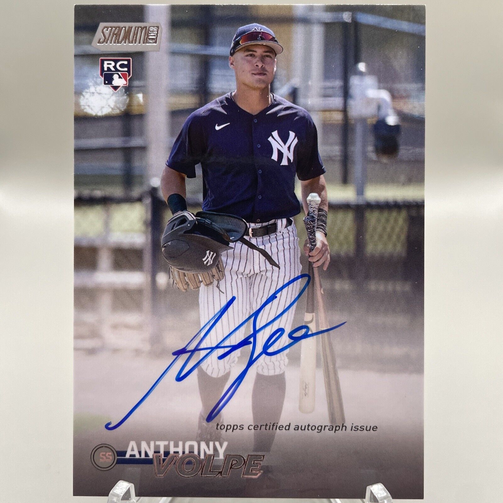 2023 Topps Stadium Club Anthony Volpe #SCBA-AV Rookie Auto - Yankees