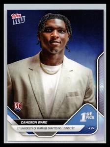 2025 Topps Now D-1 Cameron Ward Titans RC - Picture 1 of 2