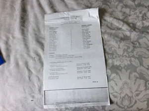 1982 MIDWEEK LEAGUE SOUTHEND UNITED V CHARLTON ATHLETIC TS - Picture 1 of 1