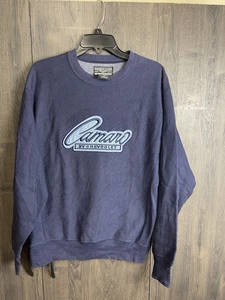Steve & Barrys Camaro Chevrolet Embroidered Sweatshirt  Men's Small Navy Blue - Picture 1 of 7