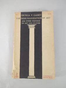 The Dehumanization of Art, by Ortega y Gasset SOFTCOVER (Anchor 1956) - Picture 1 of 9