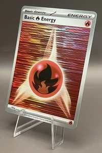 018 Fire Energy - Black Bolt & White Flare Horizontal Holo NM Pokemon - Picture 1 of 2