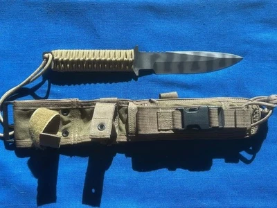 Earlier Strider MT Combat Knife in American Eagle Sheath Never Used - Image 1 of 4