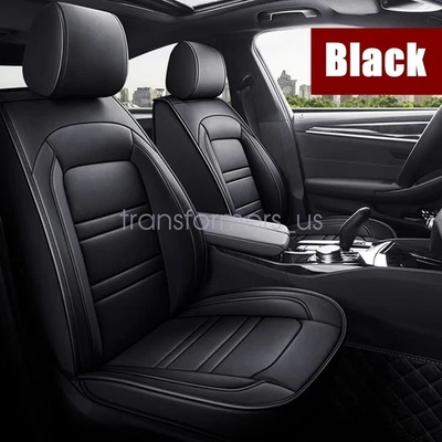 Juego completo envolvente para coche Toyota RAV4 5 asientos cuero PU cubierta de asiento almohadilla negra Foto 1 de 4