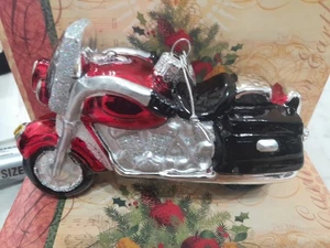 Kurt S Adler Motocicleta Vidrio Soplado KSA Adorno de Navidad Bonito Usado... - Imagen 1 de 6