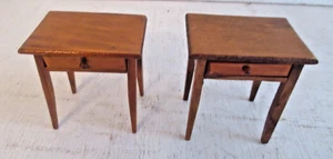 Wooden House Dollhouse Furniture End Tables Lot bundle - Picture 1 of 2