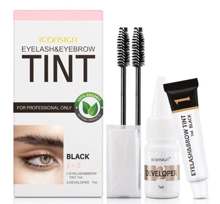100%Organic Eyelash & Eyebrow Tint AllColors Tinting Dye Tint Lash Kit/Developer - Image 1 of 4