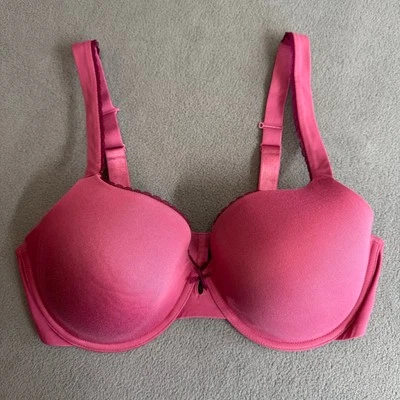 Felina Sensational T Shirt Bra 38DD Pink Style 135031 Smooth Underwire - Image 1 of 4