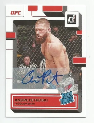 2023 DONRUSS UFC ANDRE PETROSKI RC AUTO #201 - Image 1 of 2