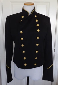 NUEVO CON ETIQUETAS Auténtico POLO RALPH LAUREN Negro Dorado Logo Botones Estilo Militar Chaqueta 8 - Imagen 1 de 16