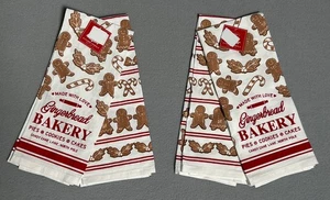 4 Stück Weihnachten Küchentücher Tee Nikolaus eckig Lebkuchen Junge NEU - Bild 1 von 4