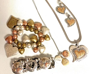 Lot Heart Love Collection Some By Chico Necklaces Earrings Braclets - Picture 1 of 13