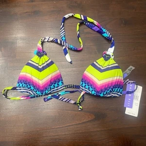 Radio Fiji Zola Halter Bikini Top Size Small 47 - Picture 1 of 4