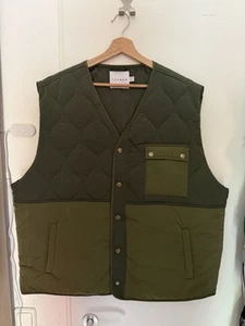 Topman, Weste, Leichte Jacke aus Materialmix in Khaki, 2XL/3XL - Bild 1 von 9