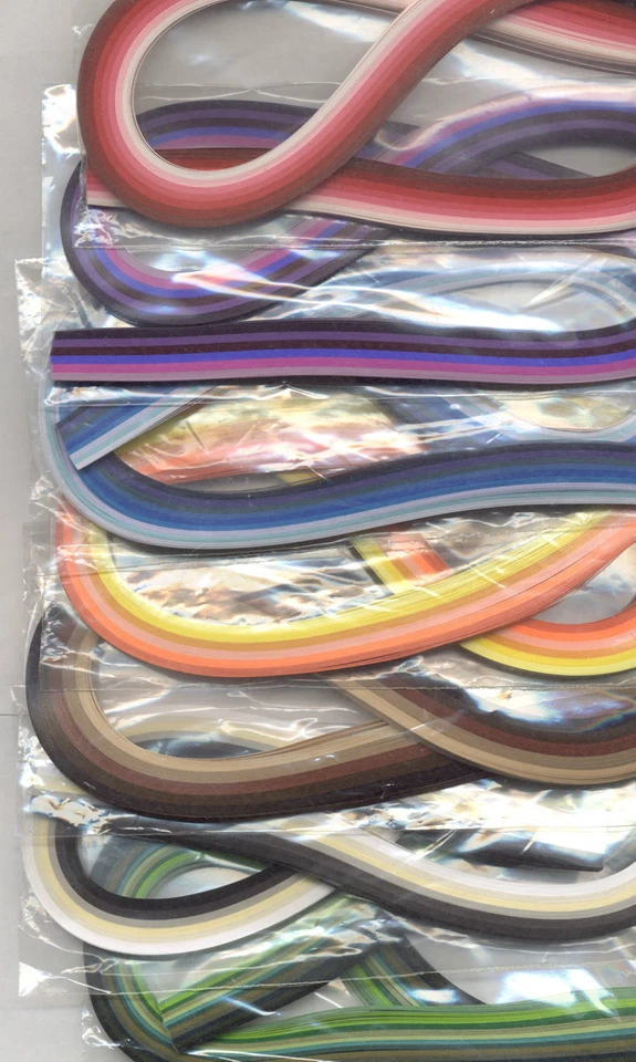 Tiras Quilling Paplin Tonos de Colores 1/4 AMPLIO 100 piezas Foto 1 de 1