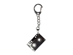 Cassette Keychain Miniblings Keyring Band Music Musician MC Silver - Picture 1 of 4