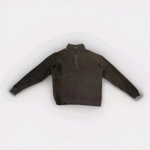 Woolrich Chunky Knit Sweater Mens Size Medium Green 1/4 Zip Cotton Grandpa 90s - Picture 1 of 11