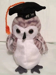 TY Beanie Baby - WISER 1999 the Graduation Owl - makellos mit neuwertigem Etikett - ZURÜCKGENOMMEN - Bild 1 von 1