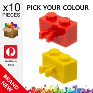 10x Genuine LEGO™ - Modified 1 x 2 with Clip Bricks - 30237 New Brick Parts - Picture 1 of 3