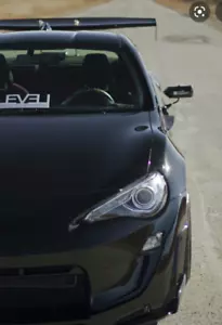 Espejos retrovisores artesanales estilo fibra de carbono cuadrado FRS BRS ae86 Scion TRD - Imagen 1 de 8