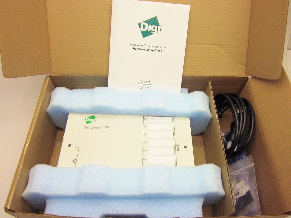 Digi Connect ES Device Server DC-ES-8SB 8 Serial & 4 Ethernet LED's NEW - Image 1 of 4