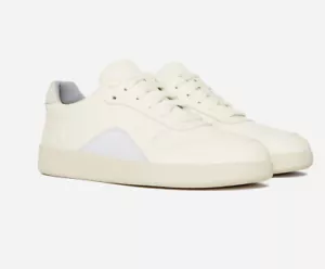Sneaker Everlane The Releather Court bianche e grigie da donna statunitensi taglia 10,5 nuove - Foto 1 di 7