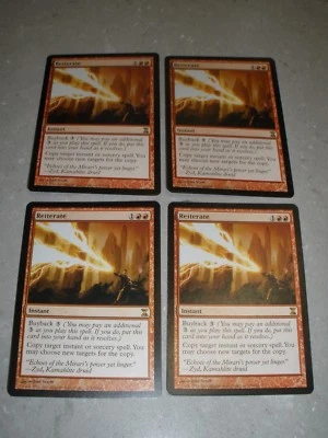 MTG Magic Reiterate x4 Time Spiral NM - Image 1 of 2