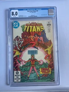 NEW TEEN TITANS #30 GEORGE PEREZ COVER CGC 8.0! TERRA JOINS THE TEEN TITANS! - Picture 1 of 4