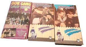 The Little Rascals: Our Gang 3 VHS Bundle Lot Rare Unique Footage Lost Episodes - Picture 1 of 3